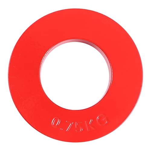 BESPORTBLE Iron Single Hole Weightlifting Barbell Plate Straight Barbell Accessory Plate Weights for Home Gym