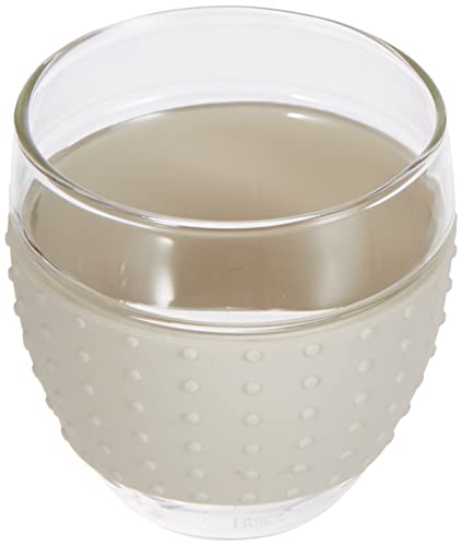 Bodum 3-Ounce Pavina Glasses With Silicone Grip, White, Set Of 2 #TOP3