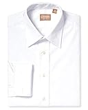 Gitman Cotton Medium Spread Collar Broadcloth French Cuff Tuxedo Shirt Size 15.5 x 35