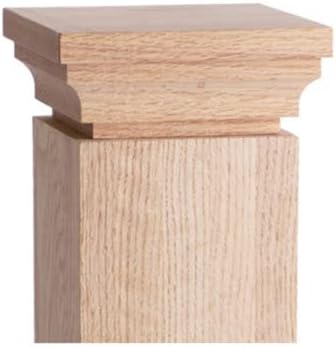 Red Oak BASE-4000-4-1/2" x 21-3/4" - Base Sleeve for 3-1/4" Wood Newel Posts