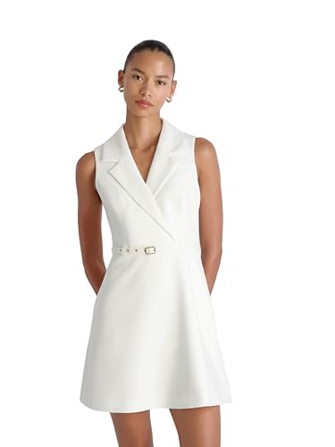 White Mini Dress With Belt