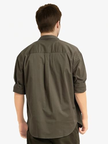 Image of Rare Rabbit Boxy fit Plain Shirt