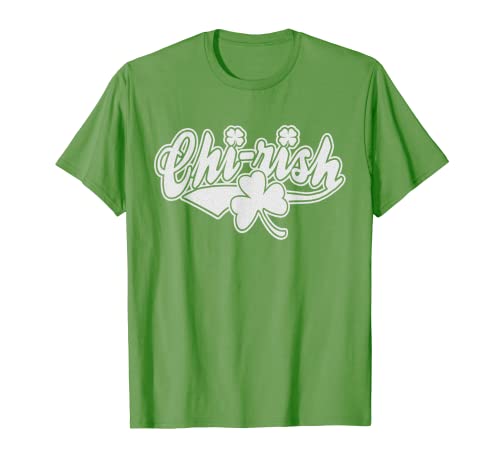 Trébol irlandés del día de San Patricio Chirish Chicago Camiseta