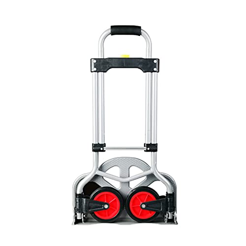 Carrito plegable portátil con ruedas de goma y capacidad 80 kg miniatura 2