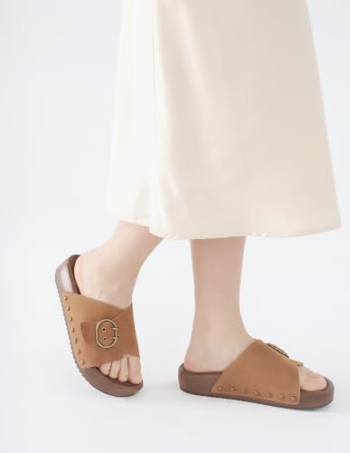 Image of UBFEN Womens Platform Slide Sandals