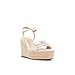 Ted Baker Women's Gia Heeled Sandal, White Overflow, 7.5