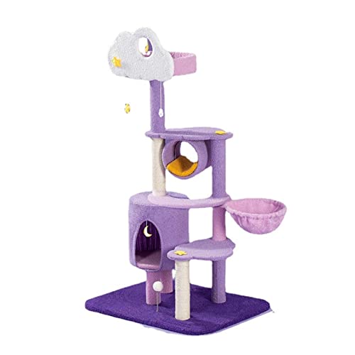 ZENGXJYCQINGJIANG キャットツリー 猫 クライミングフレーム 卸売 猫砂 猫 木 トング サイザル麻 傷 ポスト 猫ハンモック 大型 夏 ジャンピング プラットフォーム ヴィラ 猫用品 猫コンドミニアム