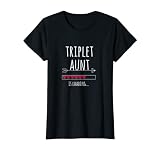 Femme future triplés grossesse tante tante T-Shirt