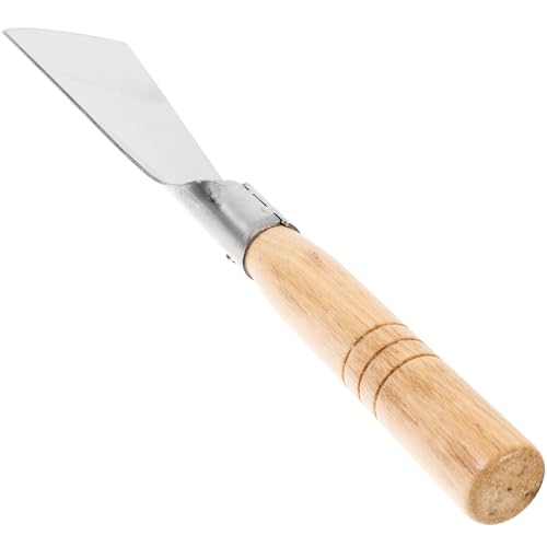 Pala de mano para jardín con mango de madera y acero inoxidable miniatura 7