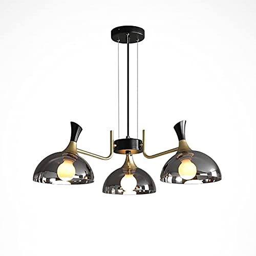 Lámpara de techo de 5 luces semiempotrada con acabado negro para una cocina luminosa