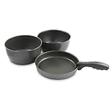 Brunton Vapor Non-Stick Aluminum Cookset, Grey