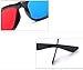 Red and Blue 3D Glasses Universal TV Movie Dimensional Video Frame 3D Glasses DVD Game Glass 3D Style Glasses for 3D Movies Games, 3D Viewing Glasses,Light Simple Design 3D Glasses Accessories