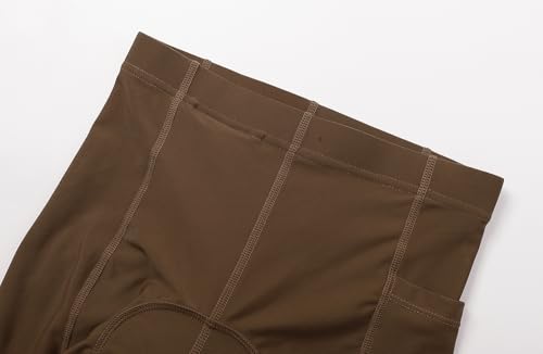 BASADINA Shorts de ciclismo acolchoados para meninos e meninas com bolsos acolchoados 3D para menino