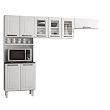 Cozinha completa Colormaq Titanium 03 peças em aço 08 portas - Branco