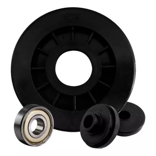 Kit com 5 Roldanas com Rolamento e Bucha 100mm para Aparelhos Musculação Academia Fitness