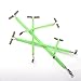 XAGMODSHN 20Pcs Stainless Fishing Line Wire Leader Traces with Swivels Tube Fishing Rigs T-Shape 3 Way Rolling Swivels