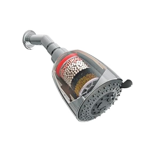 WaterScience CLEO Multi Flow Shower Filter for Hard Water | Water Softener for bathroom | Shower Head Hard Water Filter | For Borewell / Tanker Water