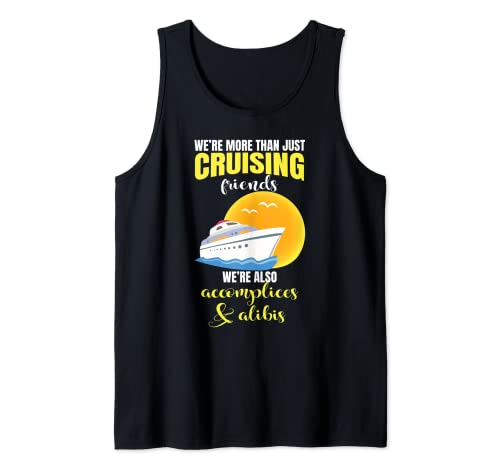 We Crusing Friends Funny Cruise Ship Lover Gráfico Camiseta sin Mangas