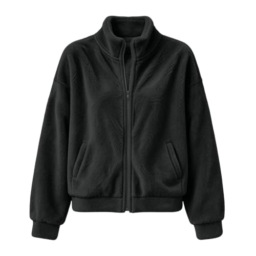 Hvyesh Girls Fleece Jacket Stand Collar Zip Up Girls Fleece Jackets - image 5