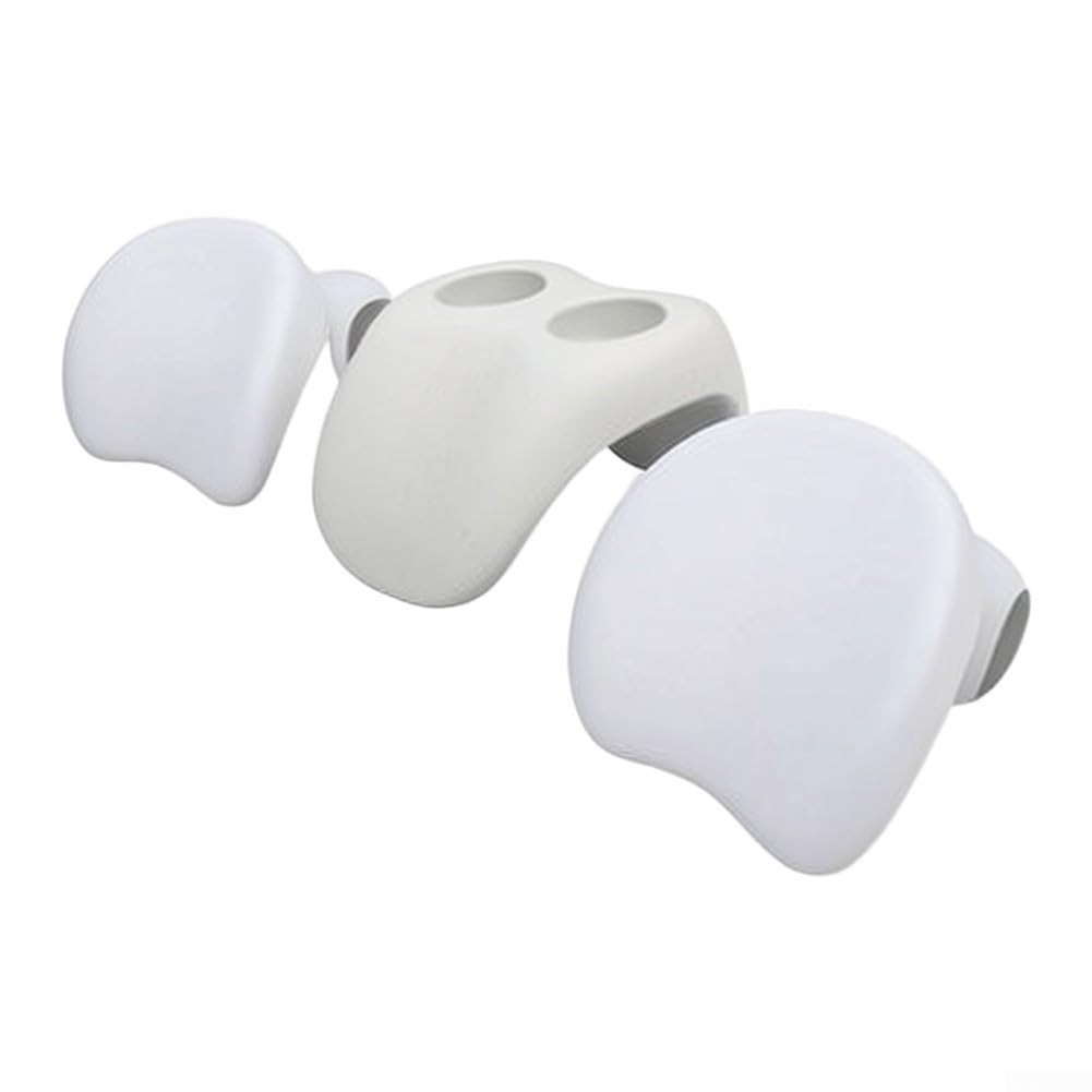 Set comfort per vasca da bagno: 2 cuscini per la testa e portabevande
