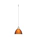WAC Lighting QP541-AM/CH Feberge Quick Connect Pendant with Amber Shade and Chrome Socket Set