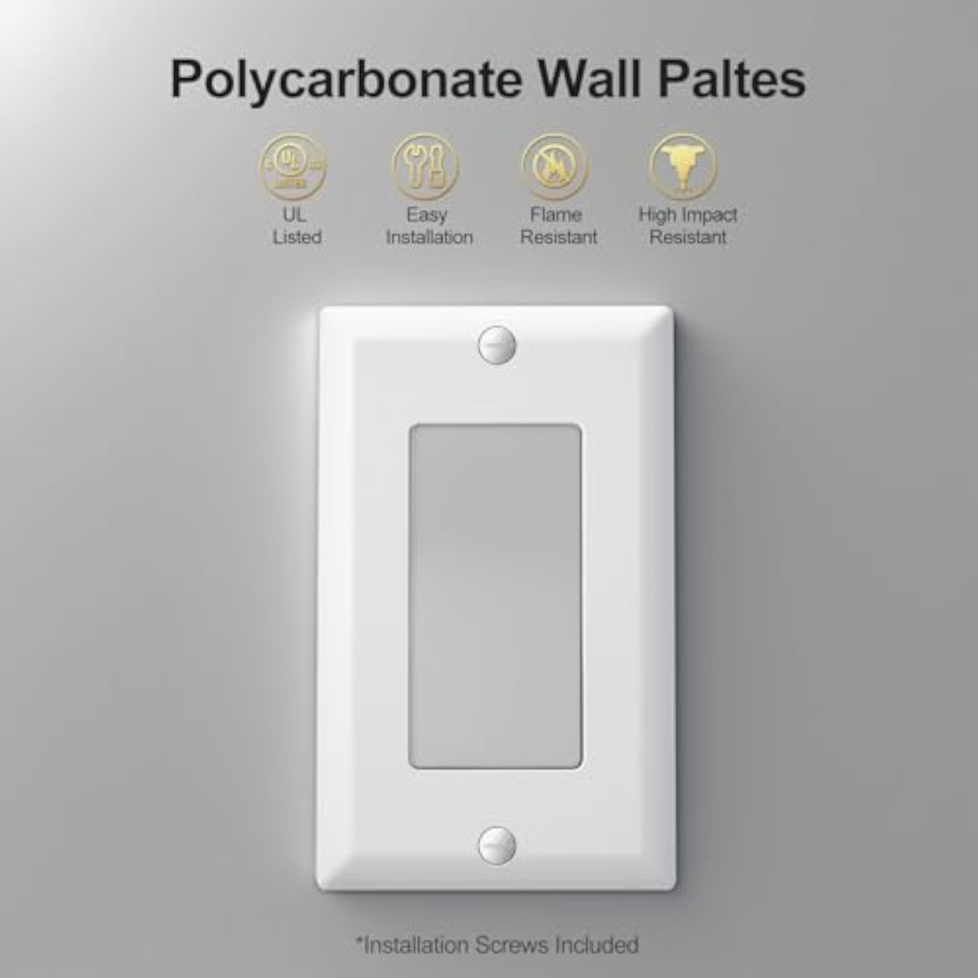 Decorator/GFCI Wall Plate Standard Size Pack of 5