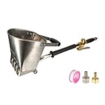 Projeteuse pneumatique Enduit Mortier Crépi - Machine à crépir avec 4 jets - Godet inox 4,5 litres