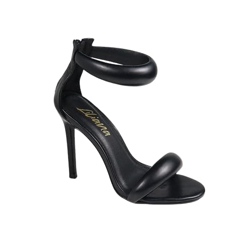 Liliana Women's Open Toe High Heels Stiletto Heeled Sandals2