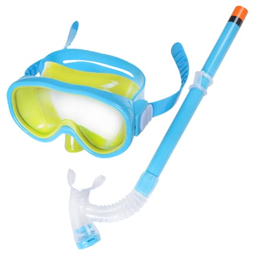 Gafas de buceo con tubo de respiración para niños que evitan la entrada de agua en los ojos