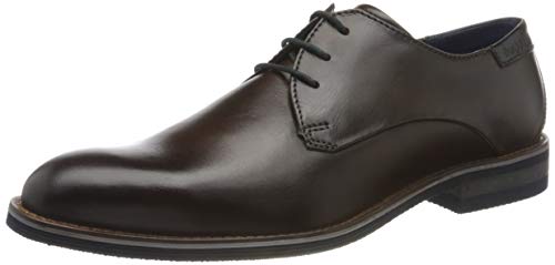 Materiale esterno: Pelle bugatti 311A2Z041111 Scarpe con Lacci, Uomo, Marrone (Scuro), 43 EU