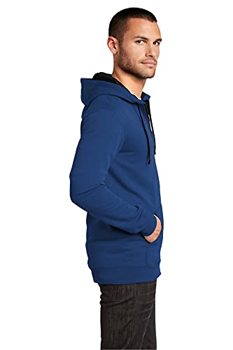 District Men's Young The Concert Fleece Full Zip Hoodie L Deep Royal3