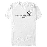 Marvel Big & Tall Hawkeye Bishop Security Logo Men's Tops Short Sleeve Tee Shirt, White, 4X-Large