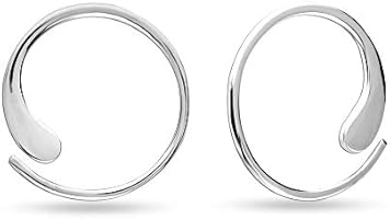 HIKARO 925 Sterling Silver Wire Threader Earrings Jewelry for Women Girl Teen