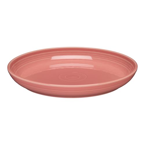 Fiesta® Coupe Dinner Bowl Plate 10.375” Dinner Plate 40 oz – Durable Ceramic, Lead-Safe, Dishwasher/Microwave/Oven Safe – Made in USA - Peony