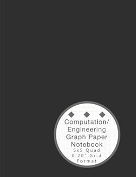 Computation/Engineering Graph Paper Notebook - 5x5 Quad 0. 20 Grid Format : Gray (8. 5x11)