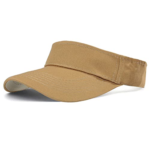 Image of HH HOFNEN Sports Sun Visor Hats Cotton Twill Ball Adjustable Sun Caps for Men Women