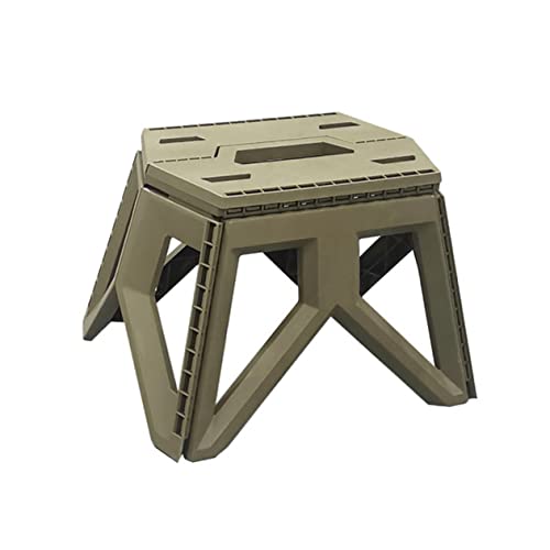 HONMEET Portable Folding Stool Durable Plastic Camping Stool for Outdoor Activities Lightweight and Space Saving Design for Fishing Hiking and Events