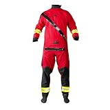Waterproof Dry Suit for Kayak, Breathable, Surfing, Fishing, Rafting, BootClothes, 1 Piece M30, 3.0 Ply (Orange, M)