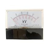 44l1 100V Input Analog AC Voltmeter High Voltage Meter 3KV 6kV 10kV 20kV 50kV 70kv 100kV 80 * 100mm 1Pcs(AC100KV 140KV 100V)