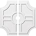 Ekena Millwork CMP30HS2-03000 Haus Architectural Grade PVC Contemporary, Two Piece Urethane Ceiling Medallions 30"OD x 3"ID x 10"C x 1"P