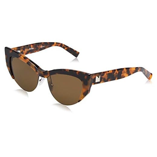 Max Mara MM LINA I 70 086 55 solglasögon, mörk Havanna/brun
