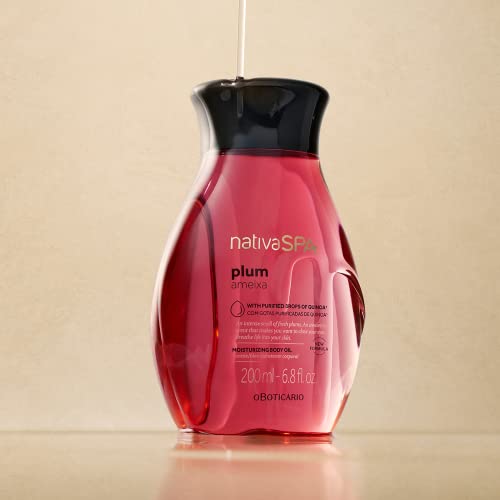 Nativa SPA by O Boticario Plum Body Oil, Enriched with Purified Quinoa Drops to Boost Hydration, 6.8 Ounce - Image 6