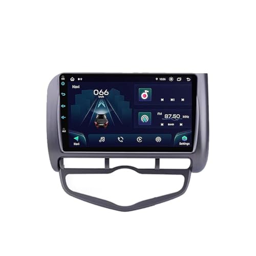 Pantalla de coche 2 DIN con Android Auto inalámbrico para Jazz