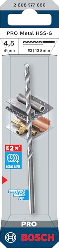 PRO Metal HSS-G Long, 4.5x82x126mm, CYL, 1 Pc