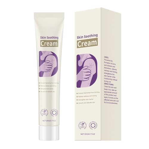 Duqulle Crema facial reparadora – Crema de cuidado calmante para piel seca hidratante facial hidratante diaria