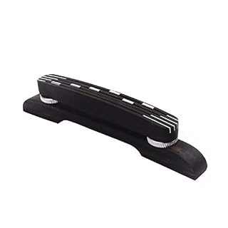 Alnicov Chevalet réglable pour guitare acoustique, roues de pouce en ébène, pour pièces de guitare jazz - Les Beatles, Paul McCartney, John Lennon, RIngo Starr, George Harrison Alnicov Chevalet réglable pour guitare acoustique, roues de pouce en ébène, pour pièces de guitare jazz – Image 3