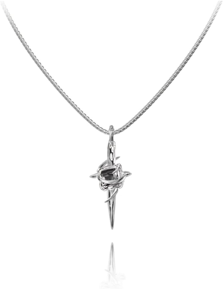 Cool star pendant long necklace fashion three-dimensional star necklace personalized women's accessories hip-hop style accessories M1570