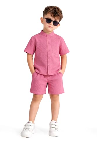 Image of Fashion Dream Boy's Cotton Blend Solid Clothing Set