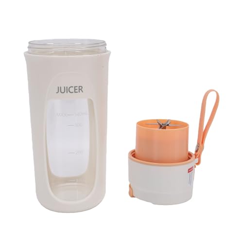 Luocute Licuadora Portátil, 340 Ml, 22000 RPM, Taza Exprimidora Recargable por USB con 10 Cortadores de Acero Inoxidable, para Batidos y Viajes, Gimnasio en Casa
