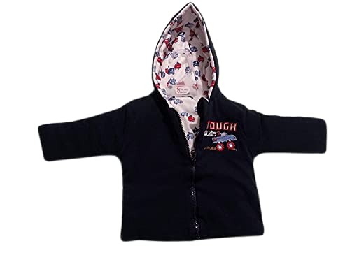 Image of Navy zone Baby Reversible Sweater Jacket - Baby Jacket /Winter Jackets for Toddler Girls /Boys- Sweater for Baby Girls /Baby Boys (OR, 0-6 Months)